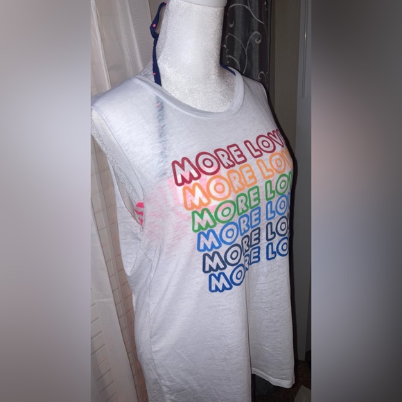 Bundle! Fifth Sun “More Love” Swimsuit Cover Tank Top & Fluorescent Shorts Lg - Picture 4 of 13